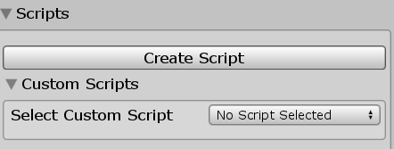 Upon creation of the script, the ‘Create Script’ button will change to ...